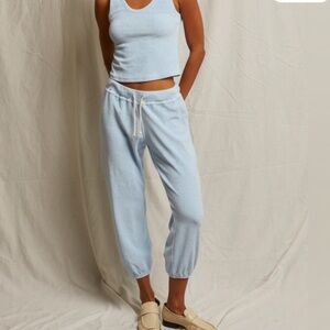 perfectwhitetee Light Blue Terry Jogger Track Pants